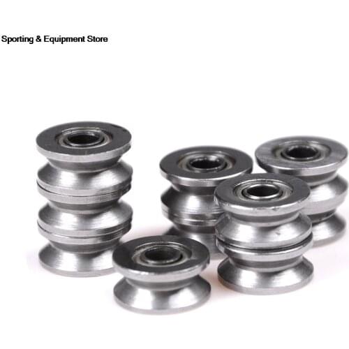 10pcs/Lot Quality New V624ZZ 4x13x6mm V Groove Carbon Steel Deep Groove Ball Bearing Traces Walking Guide Rail Bearing