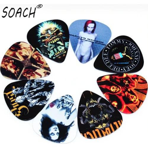 SOACH 10pcs Newest rock Guitar Picks Thickness 0.71mm Guitar Accessories for uklele
