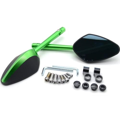 Universal CNC Aluminum motorcycle rearview Side mirror For Kawasaki ZXR400 ZX1400 S Version ZZR1200 ZZR600