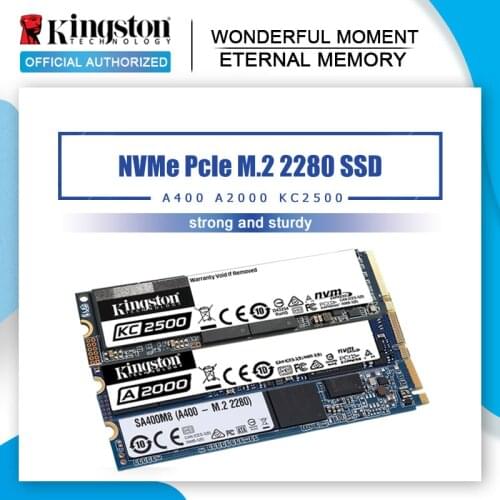 Kingston SSD NVMe PCIe M.2 2280 250G 500G 1TB Internal Solid State Drive 120G 240G 480G A400 SATA3 Hard Disk For PC Notebook