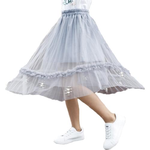 Pettiskirt Skirt for Kids Girl Casual Children Clothing Spring Teen Long Ball Gown Skirts Baby Girl Clothes Summer Skirt Girls