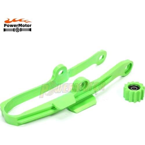Motorcycle Green Chain Slider Guide Swingarm Roller For KAWASAKI KXF250 KXF450 KX250F KX450F KXF 250 450 2009-2016 KX 250F 450F