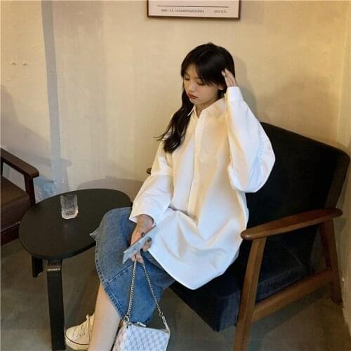 Blouse Women Shirt Spring Shirt Womens Long-Sleeved Loose Top Season White Shirt Blusas Ropa De Mujer