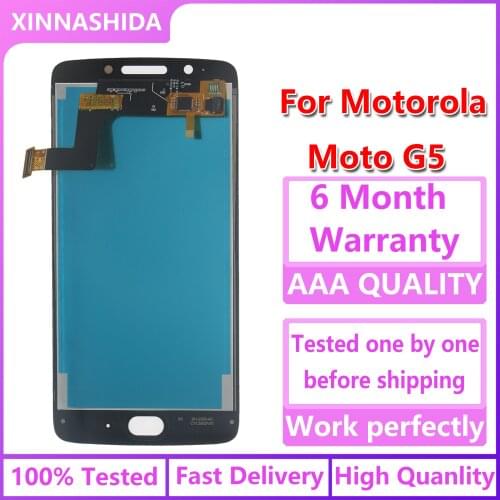 LCD Display For Motorola Moto G5 XT1672 XT1676 XT1670 Touch Screen Digitizer Sensors Assembly Replacement parts