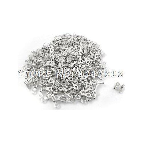 1000 x AWG 22-16 19A 3mm Ring Diameter Non-insualted Terminal Cable Lug