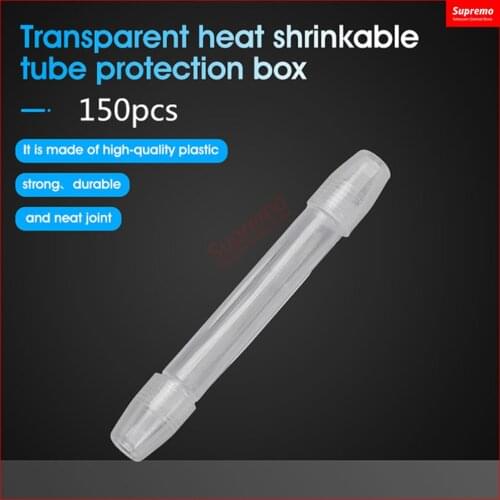 150pcs Fiber Optic Fusion Protection Round Box for Drop Cable Optic Fiber Fused