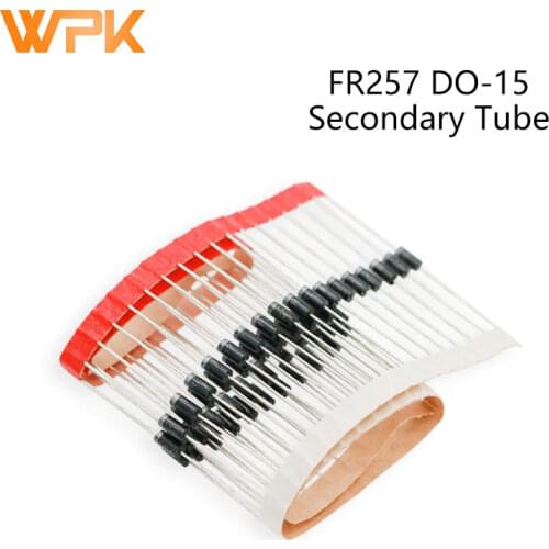 20Pcs Fast Recovery Rectifier Diode DO-15 FR204 FR157 FR257 FR207 FR205 Electronic Components Set Diy Kit 2A 1000V