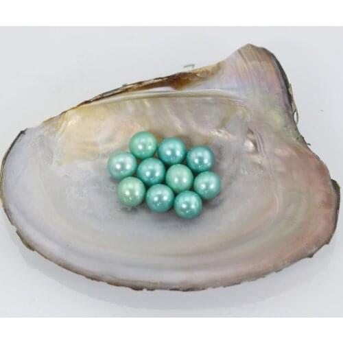 20pcs Fashion 7-8mm Akoya Round Loose Pearls 28 Colors Mint Green For Your Selection Natural Circle Pearl LR024