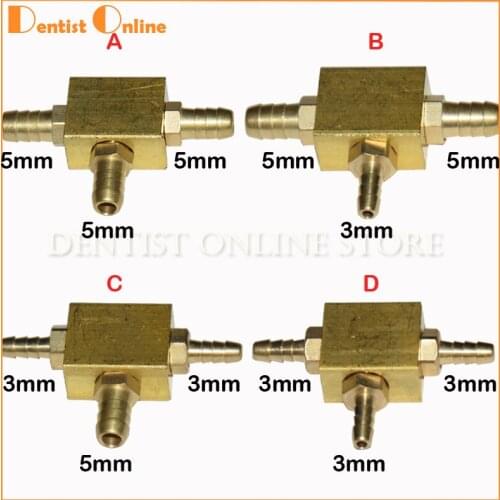 3PCS Dental valve dental Chair Unit Three Way Valve With Different Size