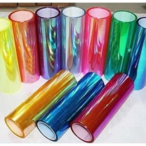 9 Color Car Lamp Film Car Light Headlight Taillight Tint Vinyl Film Sticker Sheet Fog Light Rear Lamp Matt Smoke Film 30*100cm