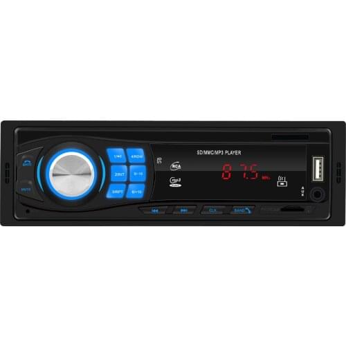 Auto Car Stereo Radio FM Bluetooth Autoradio 12V Aux-IN Input Receiver SD USB In-dash 1 Din Car MP3 Multimedia Player 1Set