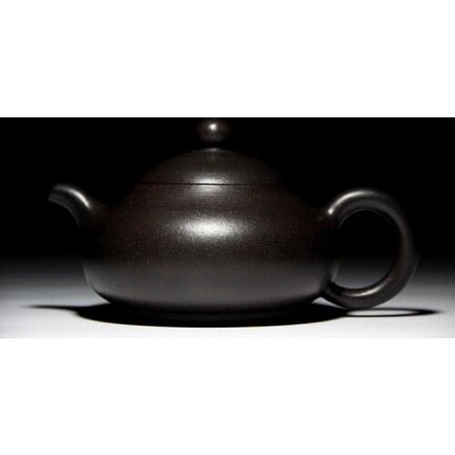 Jade milk teapot Yixing Zisha teapot full handmade authentic teapot Kiln Zhu mud black King Kong special