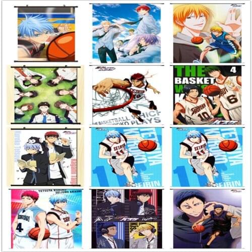 Coscase Anime Kuroko no Basketball Kuroko Mitobe Rinnosuke Akashi Seijuro Tsuchida Satoshi Honda Home Decor Wall Scroll Poster