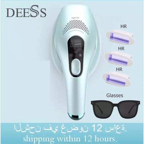 DEESS GP590 Permanent Unlimited Flashing Epilator Laser Epilator 0.9s ICE Cool IPL Painless Hair Removal