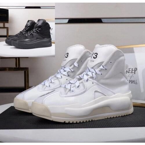 European and American casual leather high top shoes Y3 FODSW mens shoes Running sports with warm velvet KGDB Y3 shoes