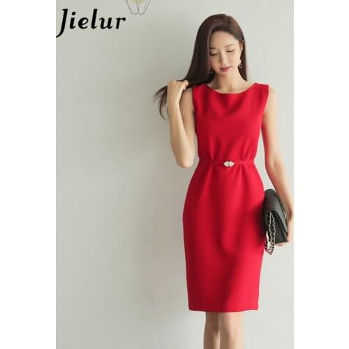 Красные летние платья Jielur China At AliExpress