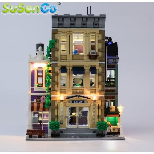 SuSenGo LED Light Kit For 10278 Police Station, (Model Not Included)