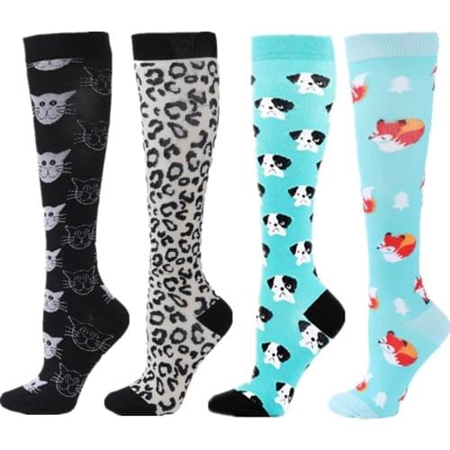 Compression Socks Women&Men Marathon Cycling Running Nursing Hiking Travel Anti-fatigue Recovery Varicose Veins Sports Socks