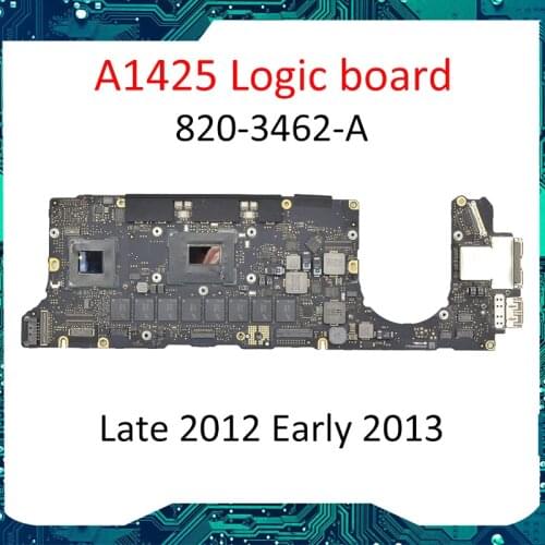 A1425 Motherboard 820-3462-A for Macbook Pro A1425 late 2012 early 2013 i5 i7 EMC 2672 2557 Logic Board MOTHERBOARD MAINBOARD