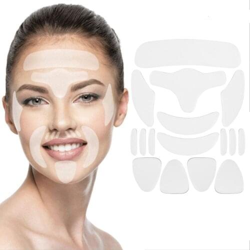 Reusable Silicone Wrinkle Removal Sticker Face Forehead Neck Eye Sticker Pad Anti Wrinkle Aging Skin Lifting Care Patch