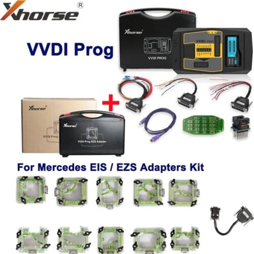 Original Xhorse VVDI PROG Programmer V5.0.0 Plus with EIS/EZS Adapters Kit for Benz