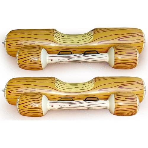 Durable PVC inflatable bumper single wood mount, inflatable bumper wood grain competitive floating row