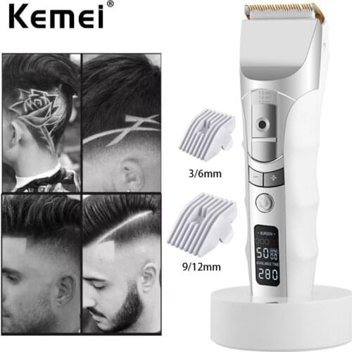 Kemei professional hair clipper electric hair trimmer hair shaving machine for barber hair cutting beard trimmer electric razor
