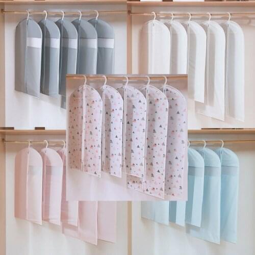 Dust Cover Transparent Printed Clothing Dress Suit Hanging Bag Dust-Proof Pouch