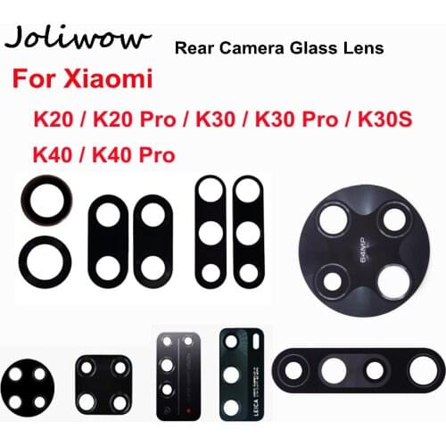 Rear Camera Glass Lens For Xiaomi K20 K30 Pro k30s k30i K20 K40 Pro Back Main Camera Glass Lens