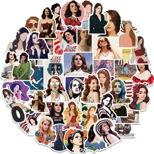 10/30/50/100 PCS Singer Lana Del Rey DIY Stickers Skateboard Guitar Fridge Laptop Motorcycle Luggage Decal Graffiti Kids Toy