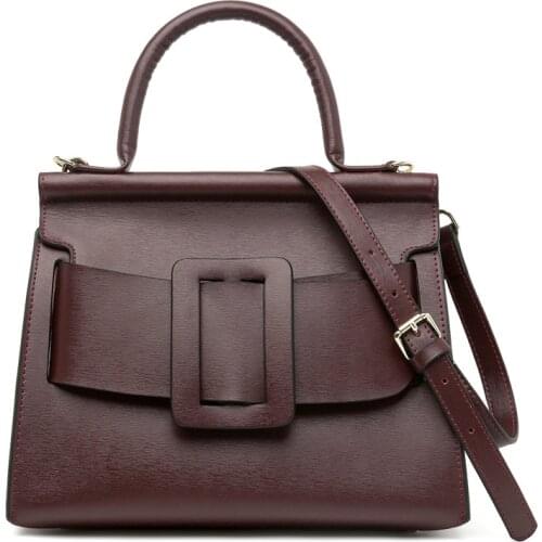 High Womens Quality Luxury Tote Bags Fashion Solid Belt Buckle Crossbody Bags European Large Capacity Handbags Shoulder Bag