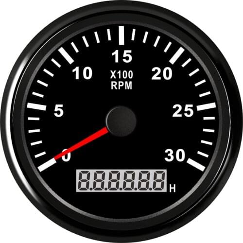 85 mm Boat Tachometer 3000 RPM meter Gauge for Motorcycle Marine Car Outboard Motor Auto Hour meter Tacho 12-24V