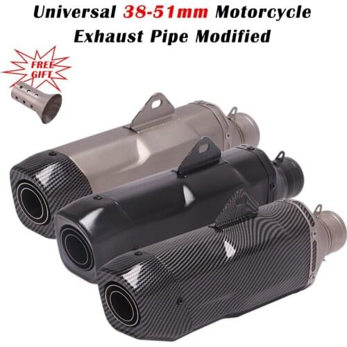 51mm Universal Motorcycle Exhaust Pipe Escape Silencer Modified Muffler DB Killer For Ninja400 ZX-10R CB400 R6 VFR 400 GSXR1000