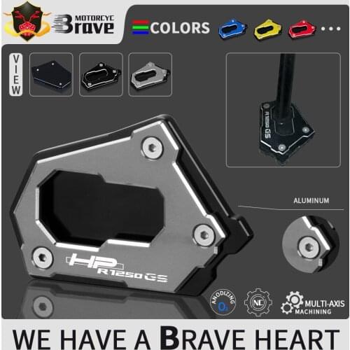 HP R 1250 GS Kickstand Side Stand Extension Foot Pad Support For BMW R1250GS Rallye HP 2018 2019 2020 2021 R1250HP R1250