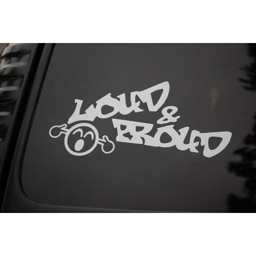 Loud And Proud Vinyl Sticker Decal (V71) JDM 420 Illest window sticker 15cm