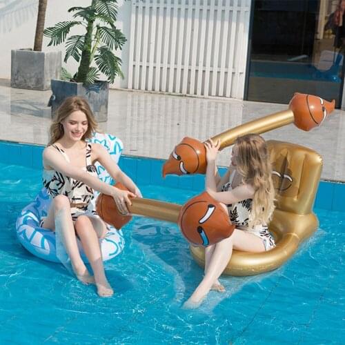 2pcs Funny Inflatable Floating Row Toilet Seat Shaped Float Chair Swimming Ring Outdoor Water Buoyancy Toys for Teenagers Adults