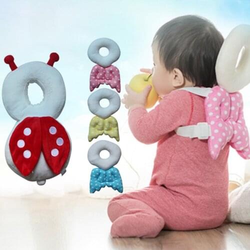 Cute Soft Baby Head Protection Pad Portable Newborn Safety Pad Cushion Toddler Headrest Anti Pillow