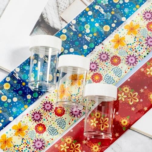 1pc Fresh Flower Design Transfer Foil For Nails Sticker Adhesive Nail Foil Wraps Tattoo Nail Art Decoration Slider