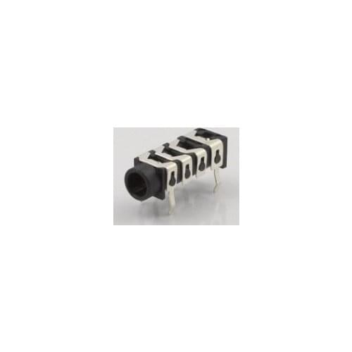 10pcs Phone Jack 3.5mm 6 pin stereo audio socket for 4 poles earphone plug through hole DC30V 0.5A