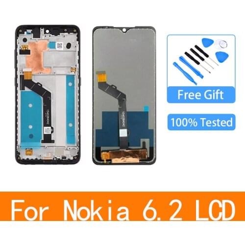 6.3" Original For Nokia 6.2 TA-1198 TA-1200 TA-1187 TA-1201 LCD Display Touch Screen+Frame Digitizer Replacement Assembly
