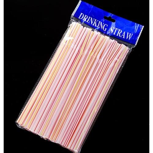 600pcs Disposable Plastic Drinking Straws Colorful Celebration Birthday Party Decor Plastic Straws For Drinks Bar Accessories