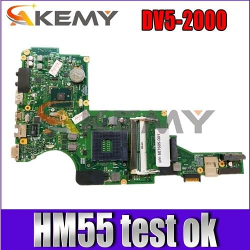 607605-001 607605-601 Laptop motherboard For HP Pavillion DV5-2000 Notebook Mainboard HM55