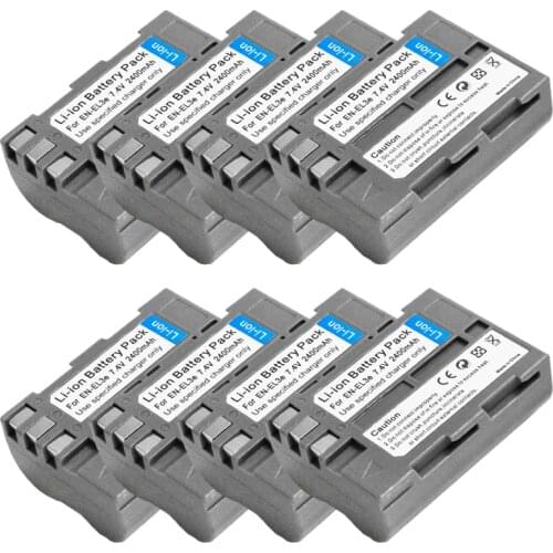 8x 2400mAh EN-EL3e EN EL3e ENEL3e EL3E Batteries or Charger for Nikon D30 D50 D70 D70S D90 D80 D100 D200 D300 D300S Battery