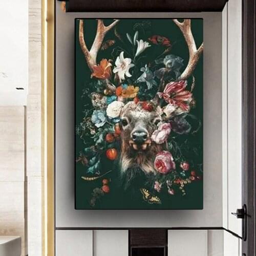Diy 5D deer flower butterfly Full Diamond Painting cross stitch kits art Northern Europe High Quality Animal 3D paint by diamond