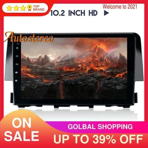 Android 10 128G Car GPS Navigation For Honda Civic 2016-2020 Stereo Head Unit Multimedia Player Auto Radio Tape Recorder Carplay