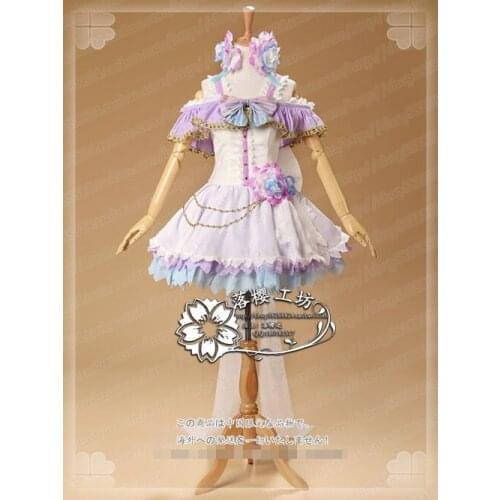 Anime! Lovelive Koizumi Hanayo White Day Second Version Angel Awakening Dress Uniform Cosplay Costume Free Shipping