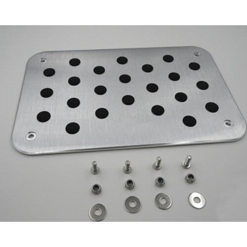 TTCR-II Car Accessories For Audi A4 B6 B7 B8 A5 A6 C5 C6 A7 A8 Q5 A3 Q3 TT Universal Floor Carpet Mat Pedal Pad Footrest Plate