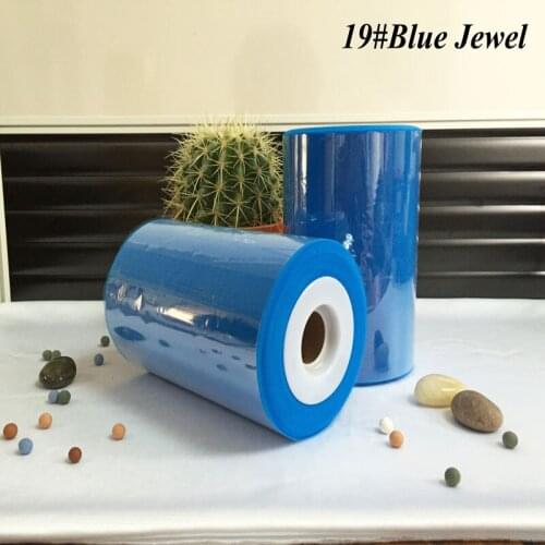) Hot Sale Blue Jewel Color Nylon Tulle Spool Rolls 100yds For Decoration
