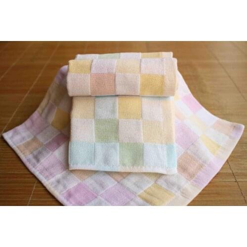 Hot-selling Yarn Gauze Small Cotton Towel 100% Cotton Skin-friendly Baby Towel