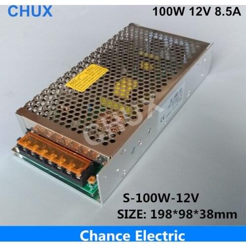 Switching Power Supply 100W 12V ac to dc Popular 110v 220V Input S series Single Group Led Switch Power